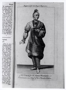 Austenaco, Great Warrior, Commander in Chief of the Cherokee Nation, illustration from 